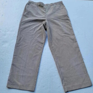 NWOT Alfred Dunner St Moritz Womens Pull On Beige Tan Corduroy Pants Sz 20